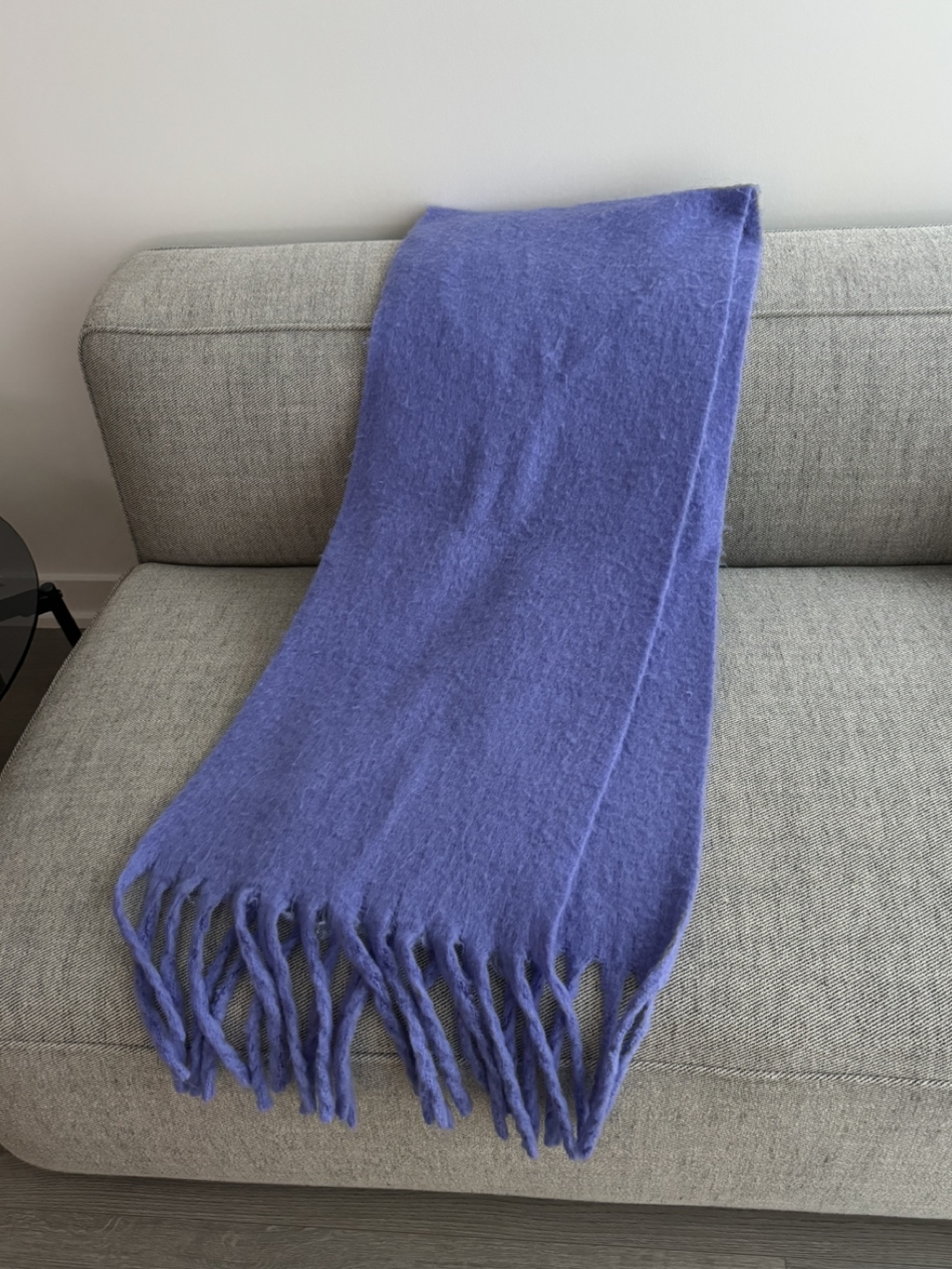 Purple winter scarf thumbnail