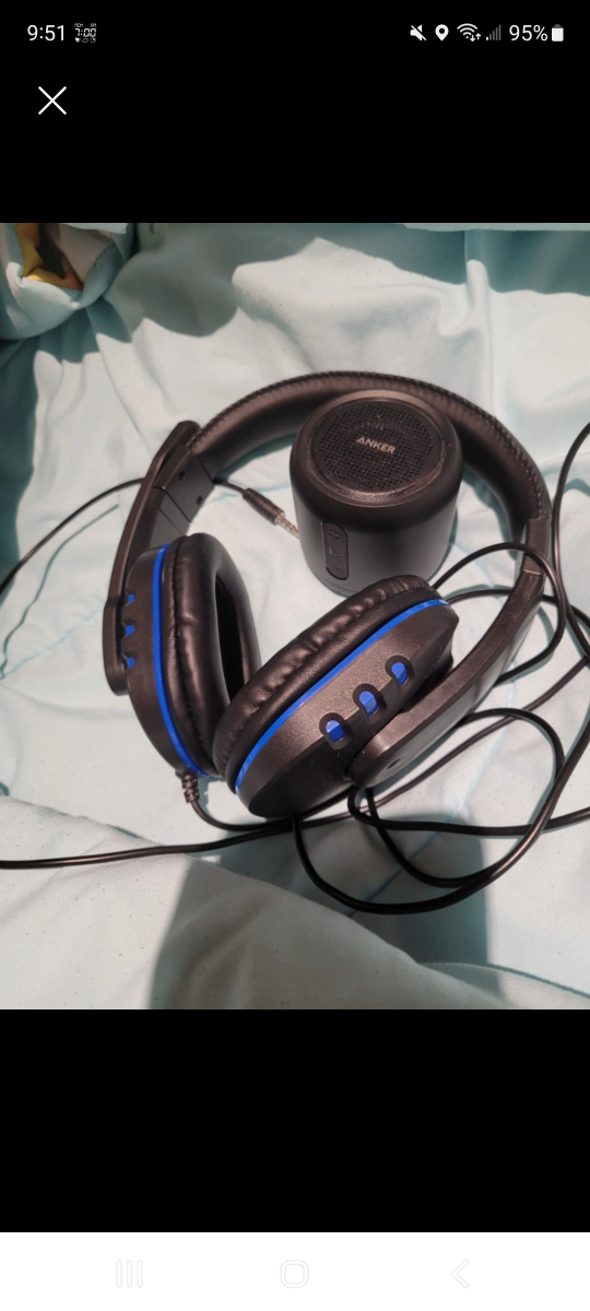 headphones + speaker