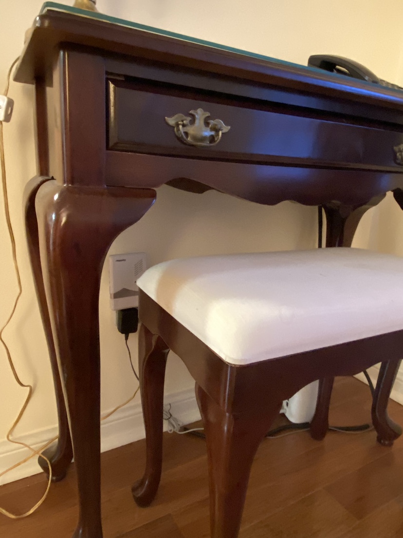 Hall table with drawer & stool - photo 2