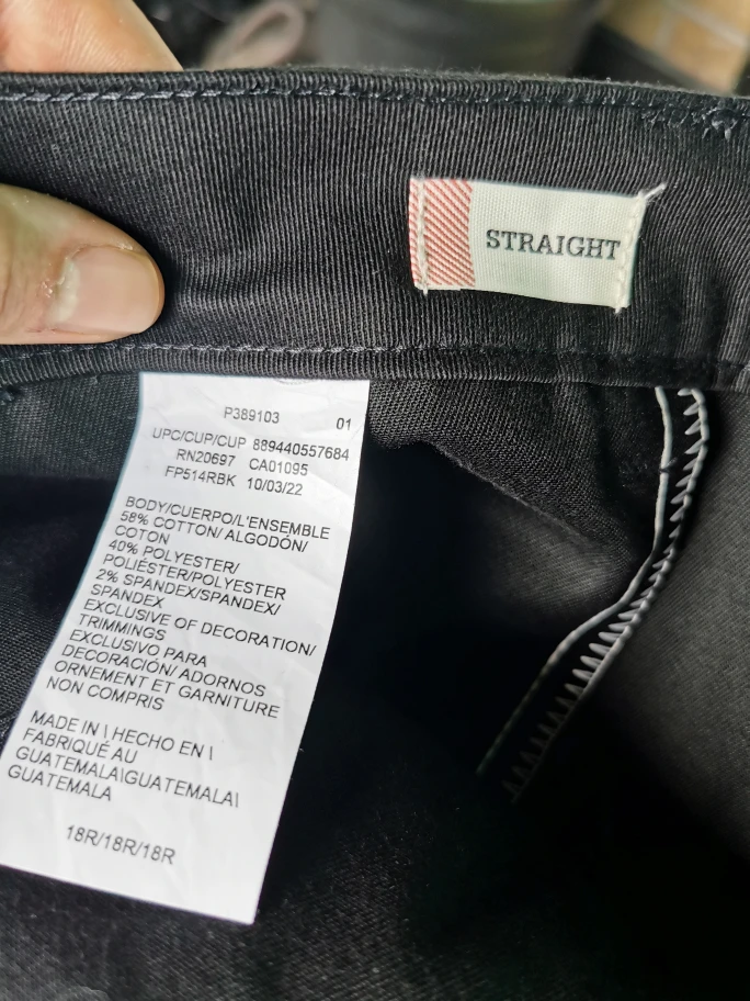 dickies womans work pants 18r straight image indicator(3)