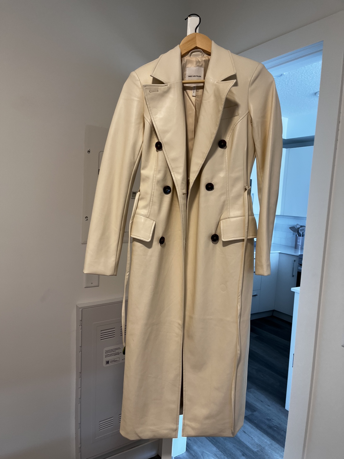 Lather trench coat - photo 2