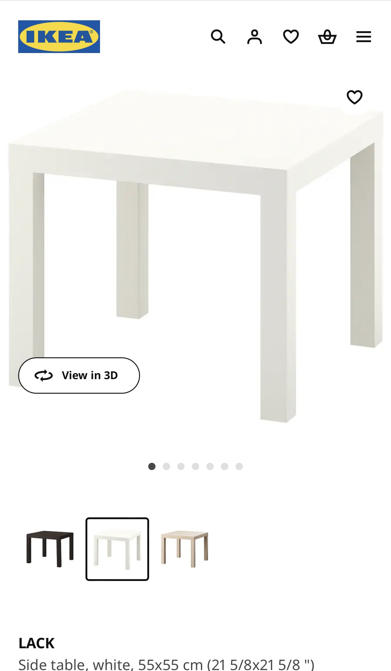 Ikea side table - photo 3