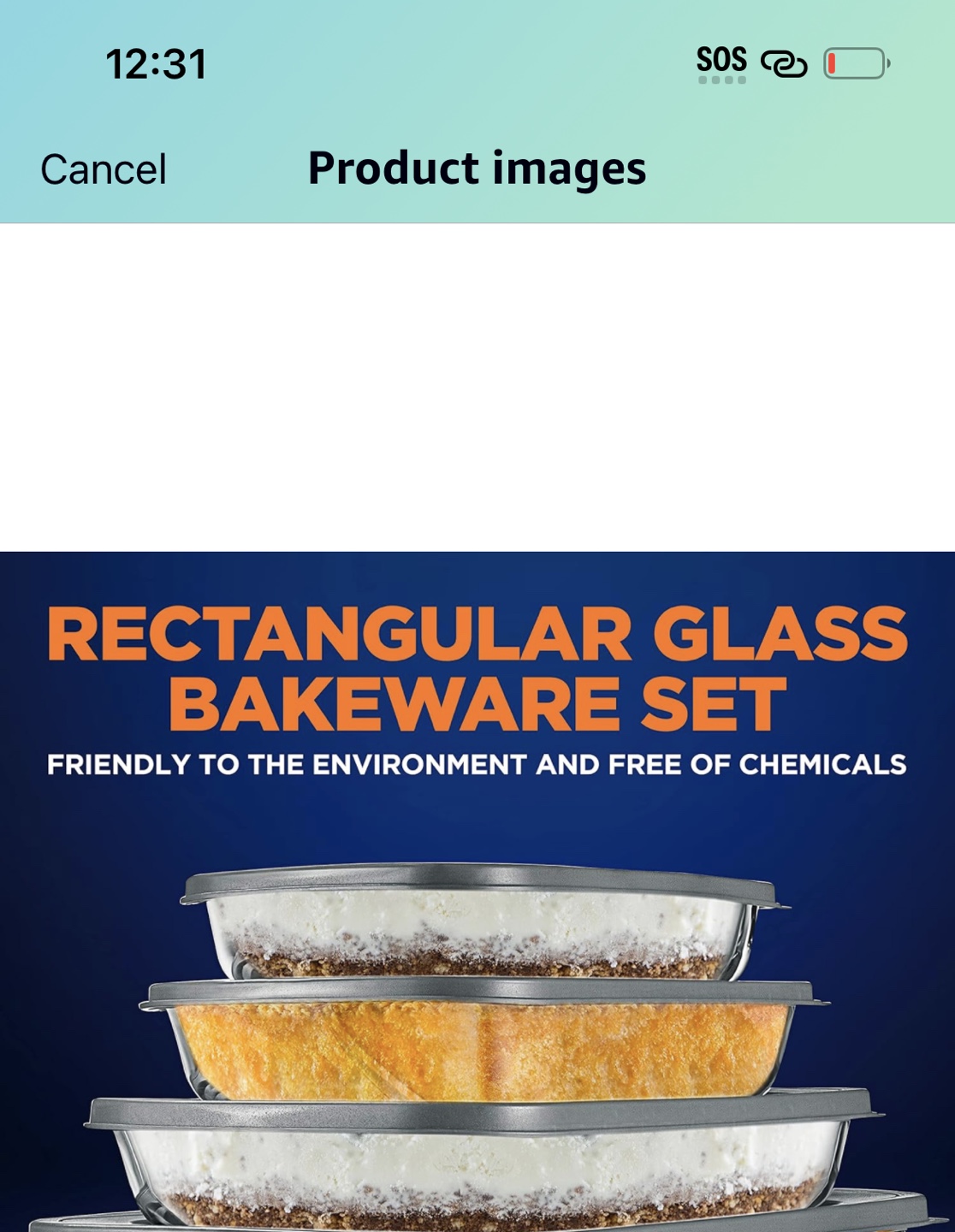 Nutrichef 3 sets glass bakeware#470 image indicator(2)