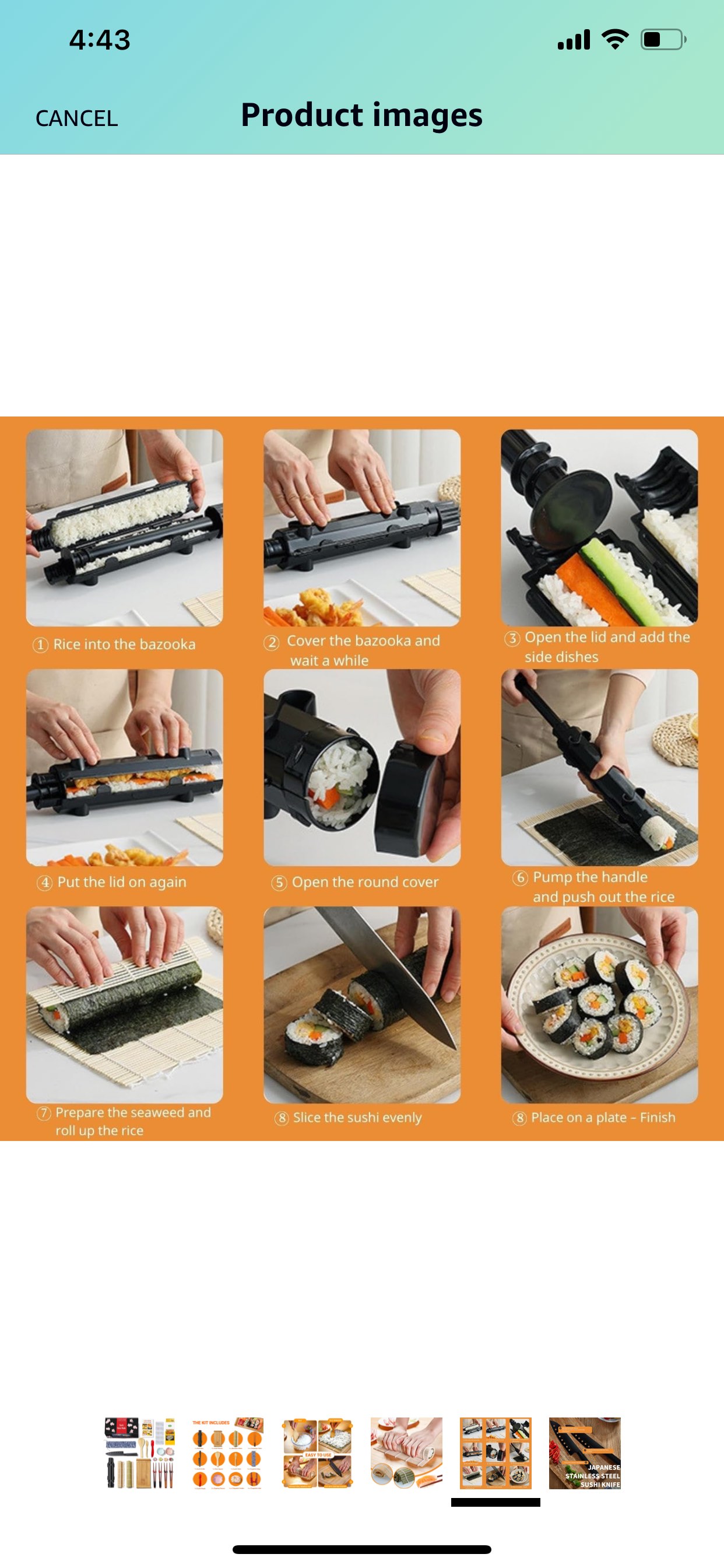 Deluxe Sushi Making Kit 25-in-1 image indicator(5)
