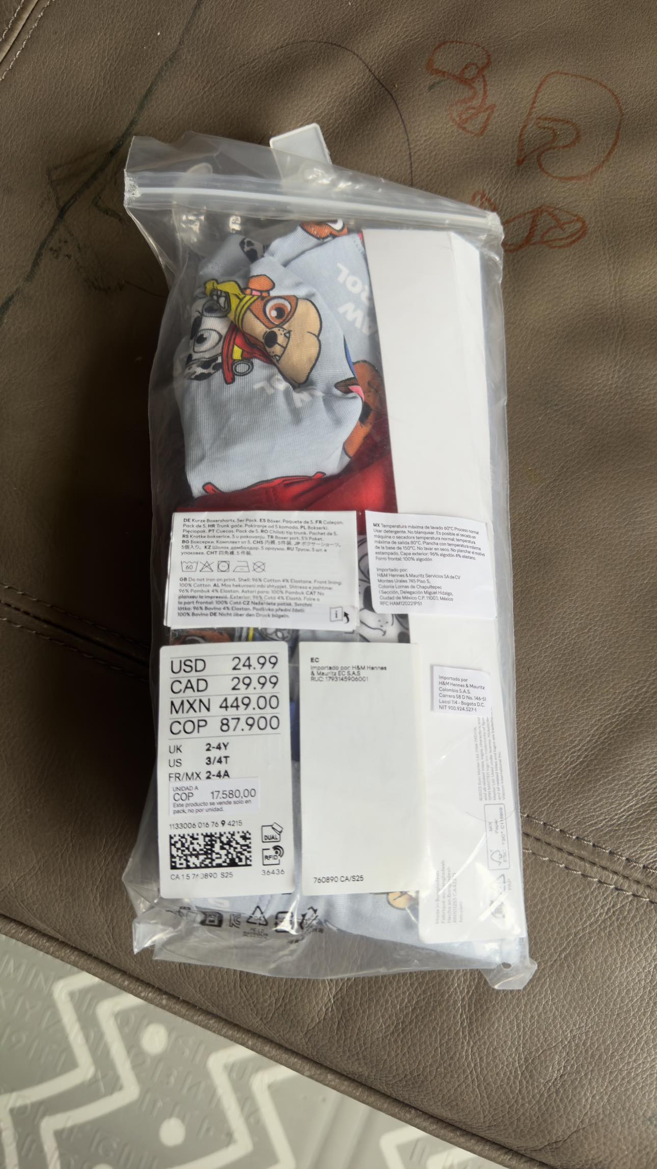 Paw patrol Toddler boy underwear image indicator(2)