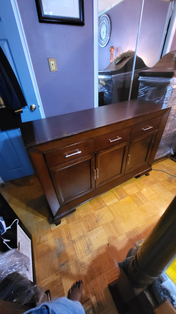 console cabinet solid wood. thumbnail