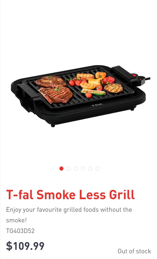 T-FAL smokeless Indoor Grill - photo 2