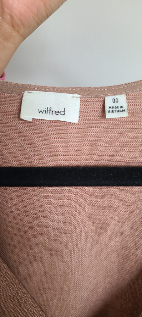 Aritzia Wilfred Brax Jumpsuit in Nutmeg brown wide leg sz 00 - photo 5