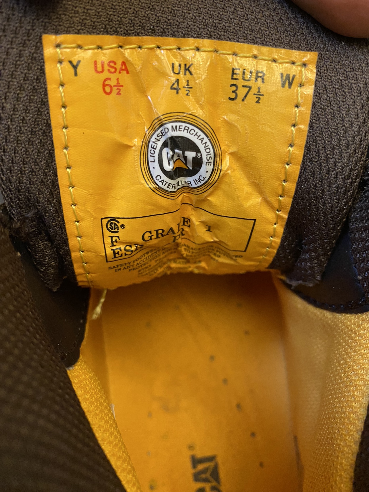 Cat Caterpillar Work Boots Steel toe - photo 5