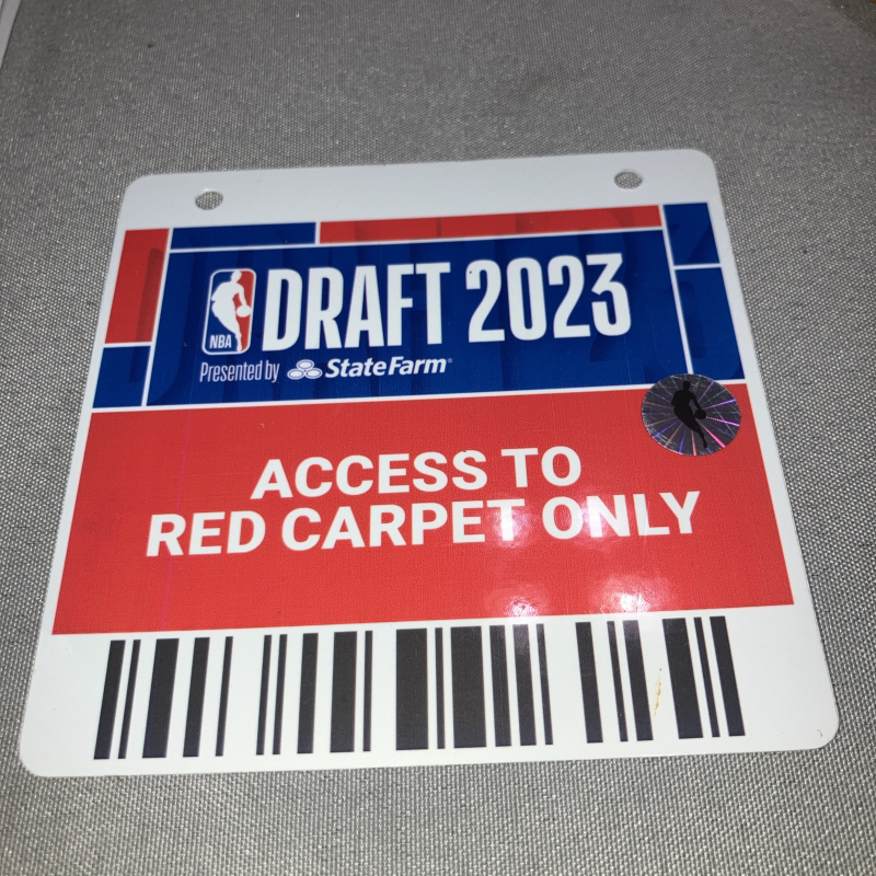 NBA DRAFT 2023 RED CARPET PASS