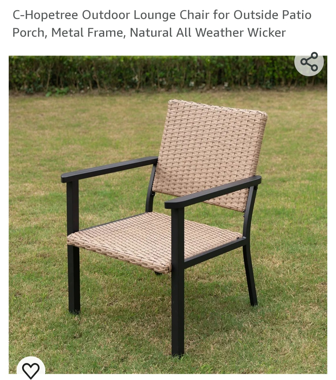 C-Hopetree Outdoor Chair for Outside Patio Porch, image indicator(2)
