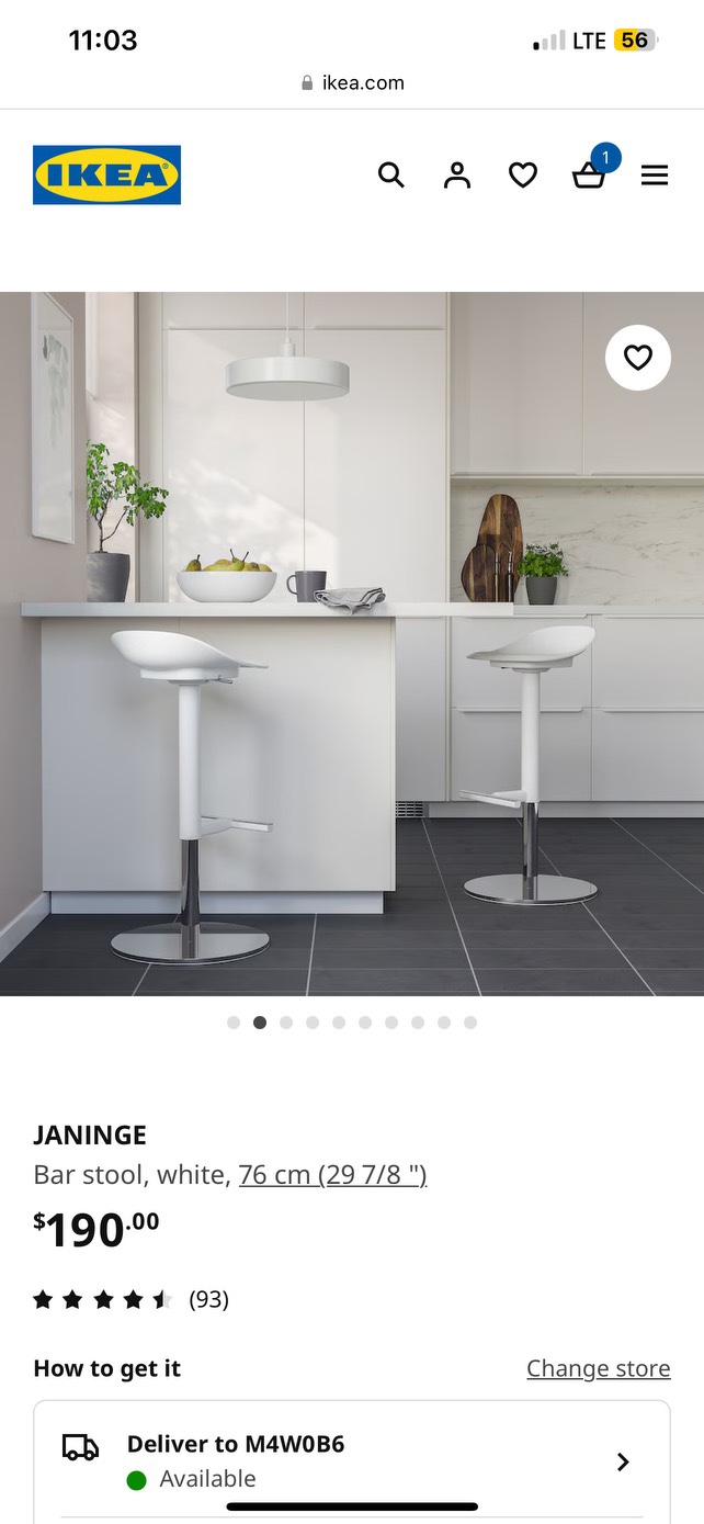 Janinge Bar Stool