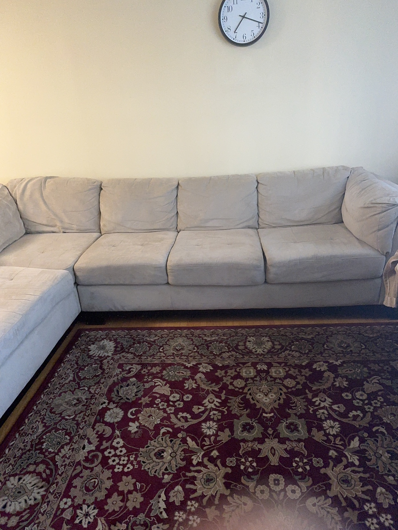 L shape sofa for sale 4 years old