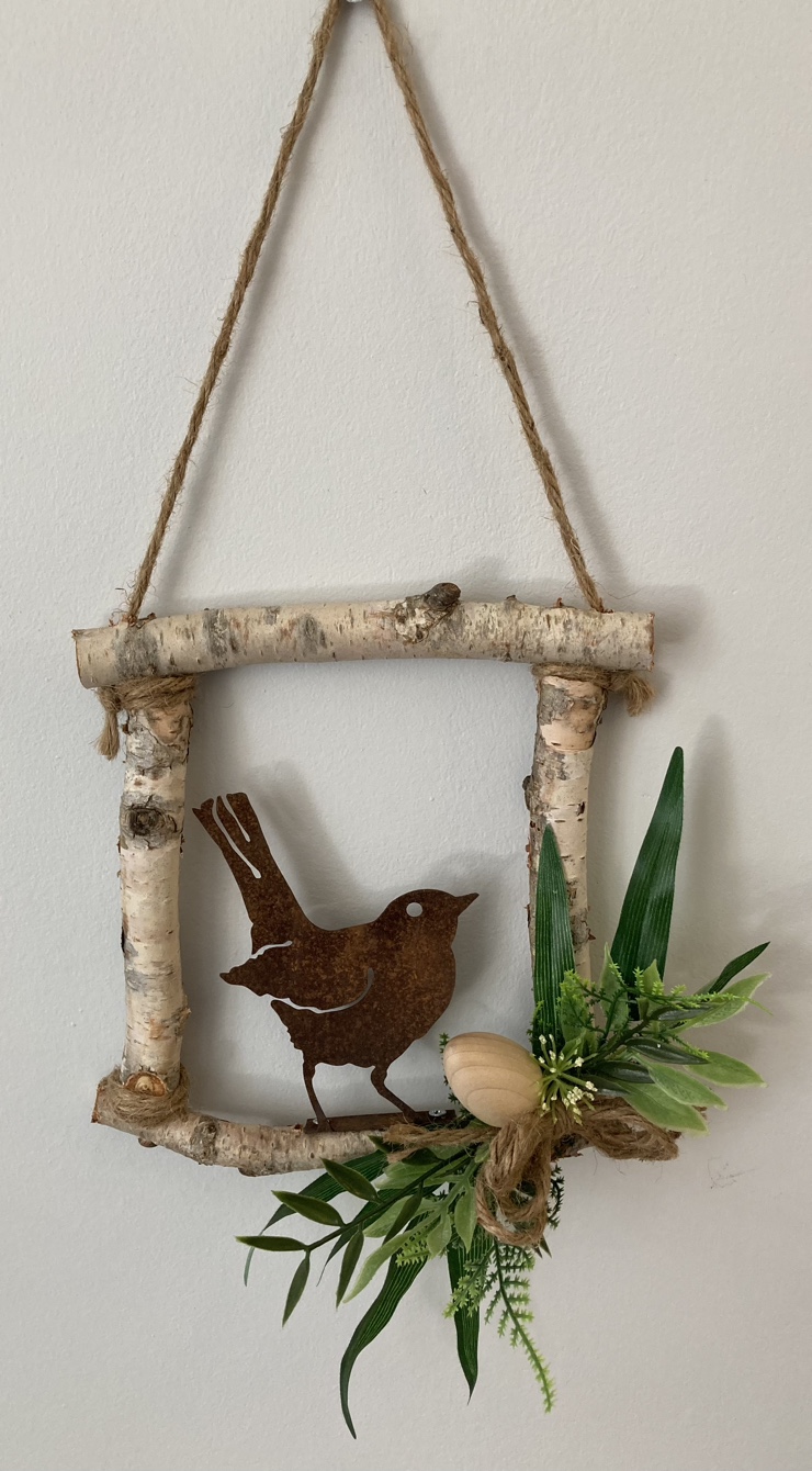 Birch log door hanger. Stouffville pickup thumbnail