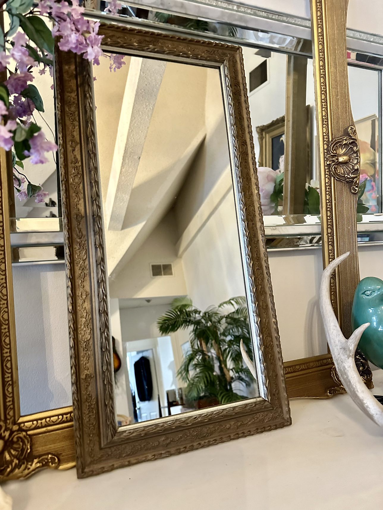 Antique Bronze Looking Accent Wall Mirror - photo 3