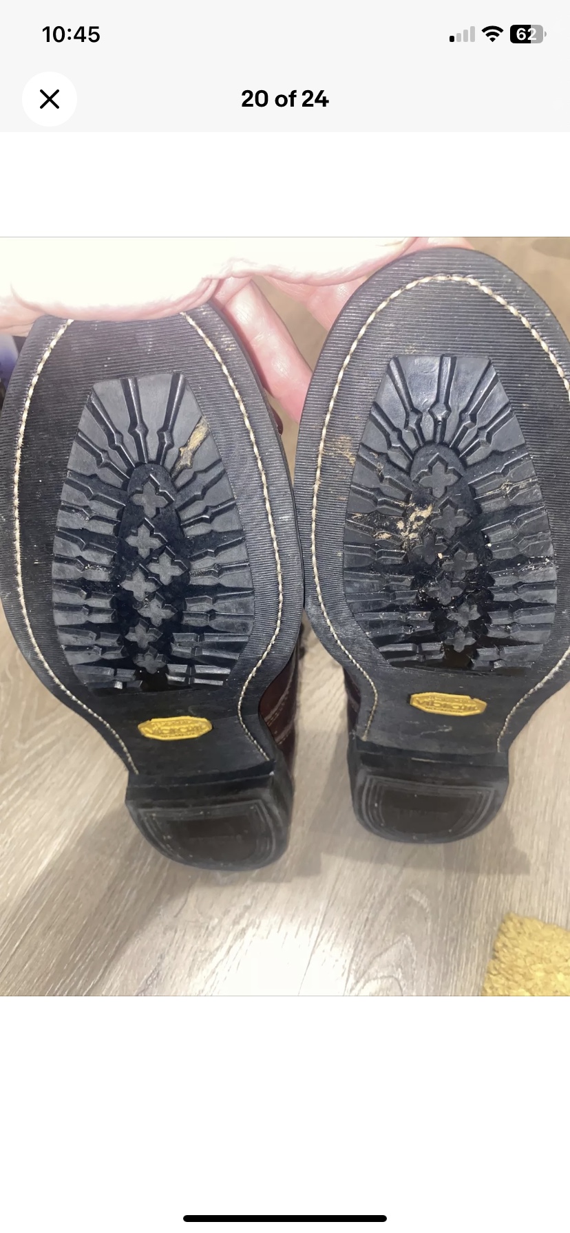 BRAHMA Canada West Boots Leather Granny Laced Kilt Fringe US 12 image indicator(10)