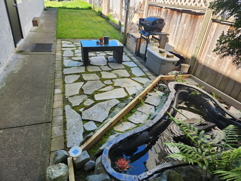 Patio Stones/Pond Shell and Filter NEED GONE BY MAY 15TH