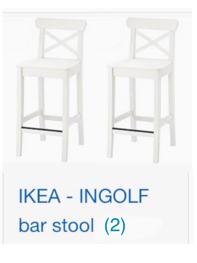IKEA bar chairs (2) thumbnail