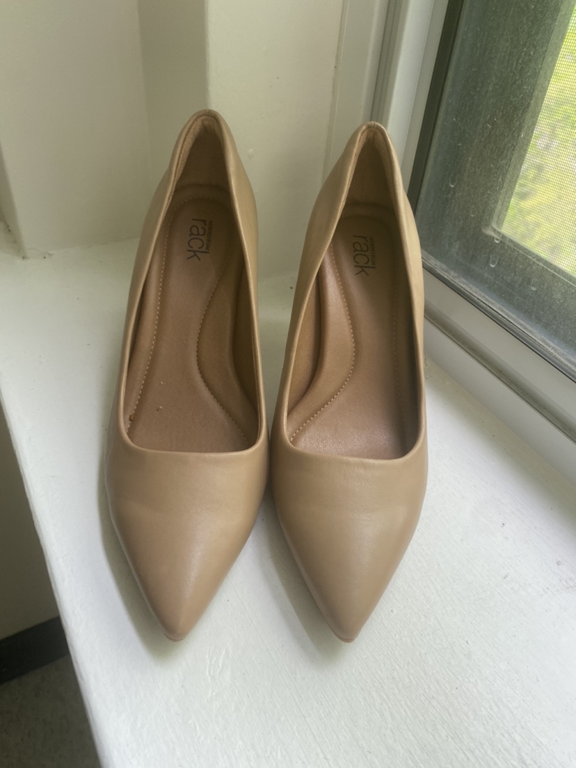 Beige pumps