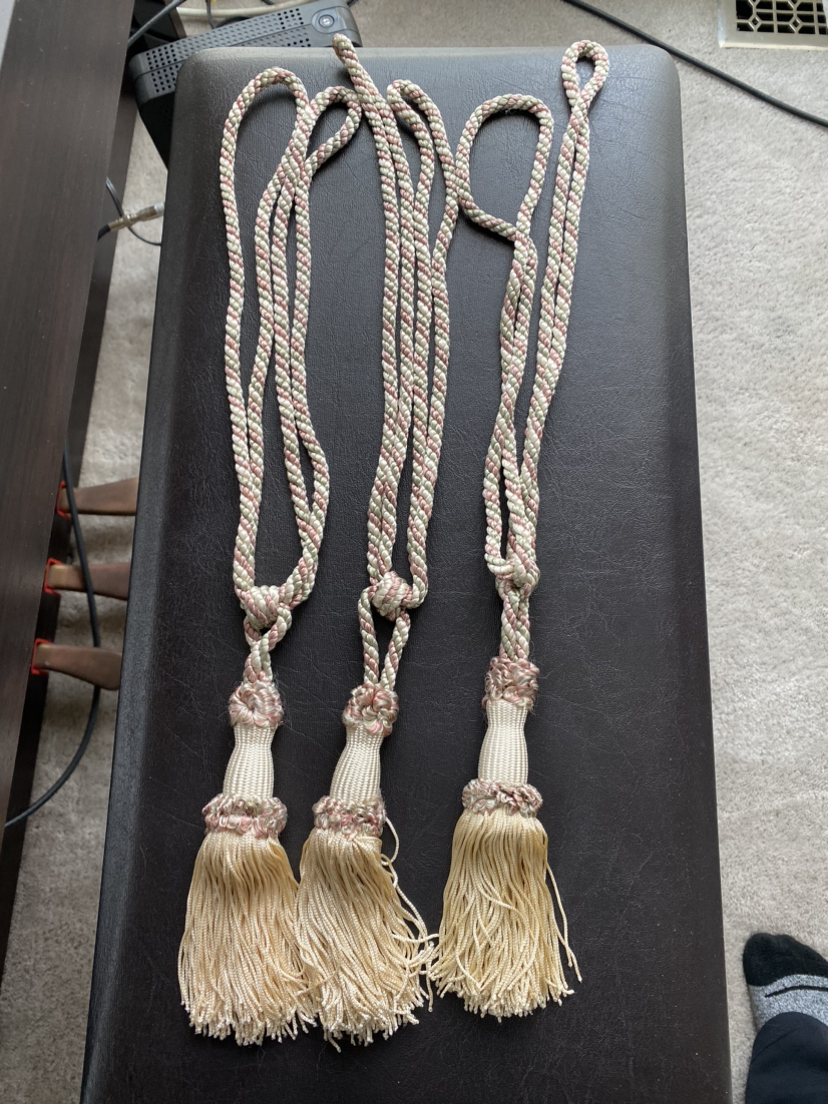 3 curtain tie backs