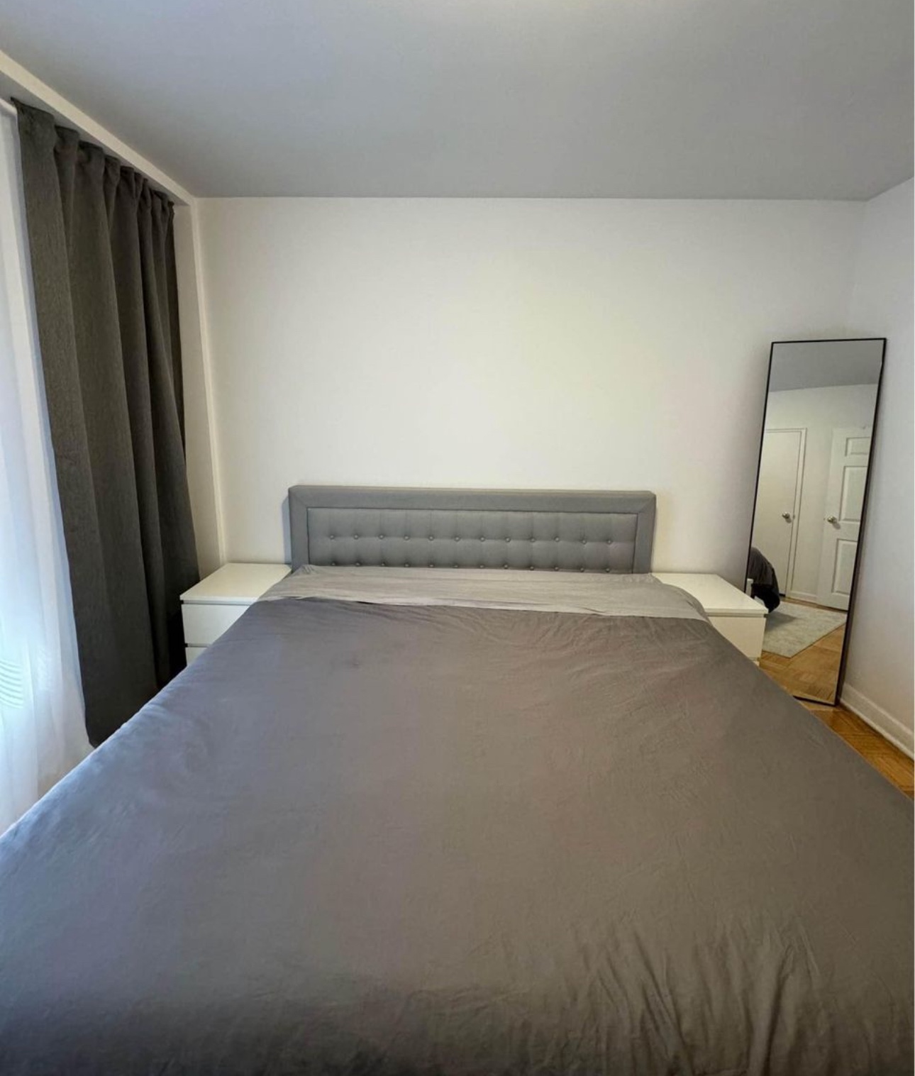 ‼️MOVING SALE Gray stand bed frame (king) - photo 2