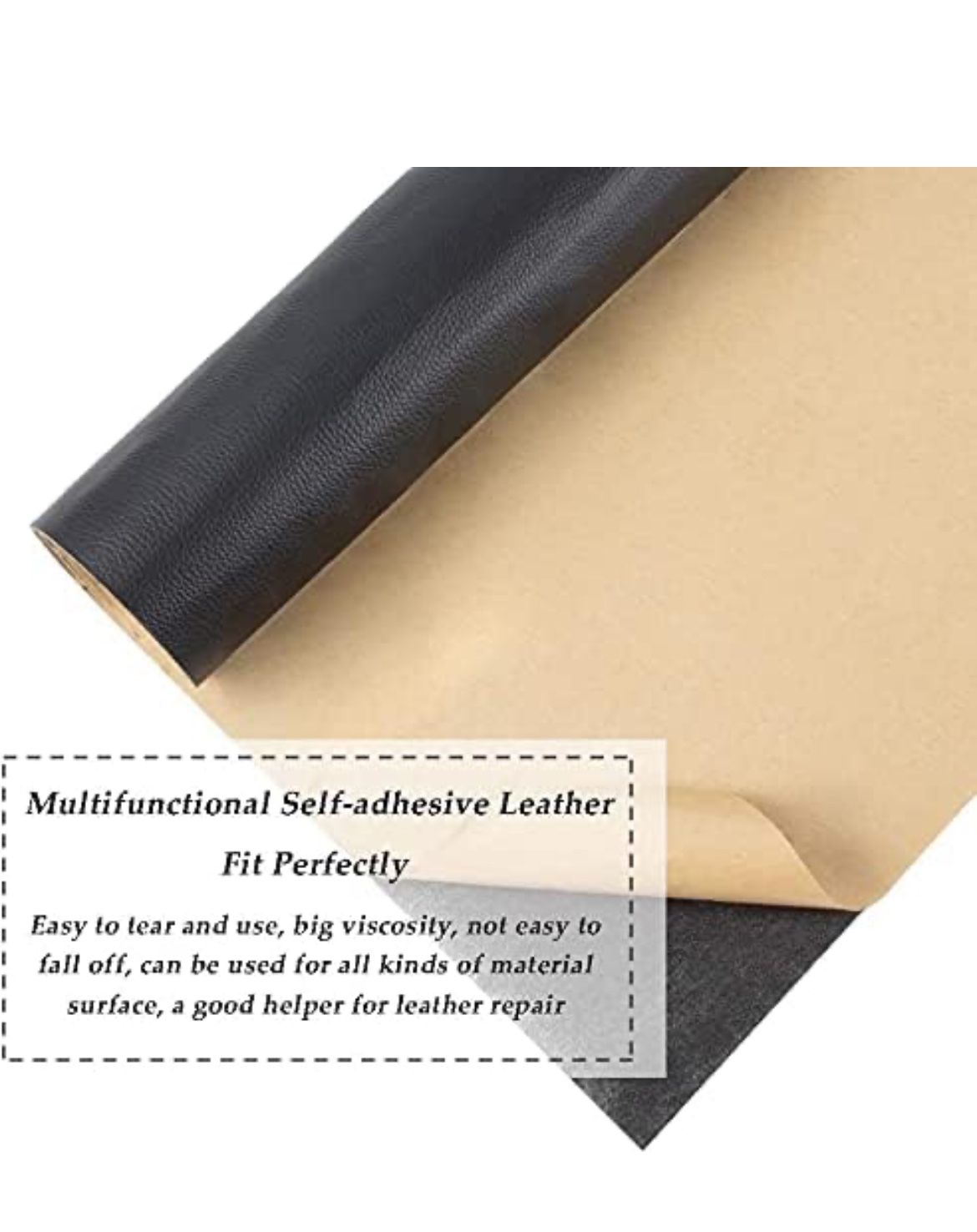New Large Leather Repair Patch, Dark Brown, 17.5 x 90 inch image indicator(2)