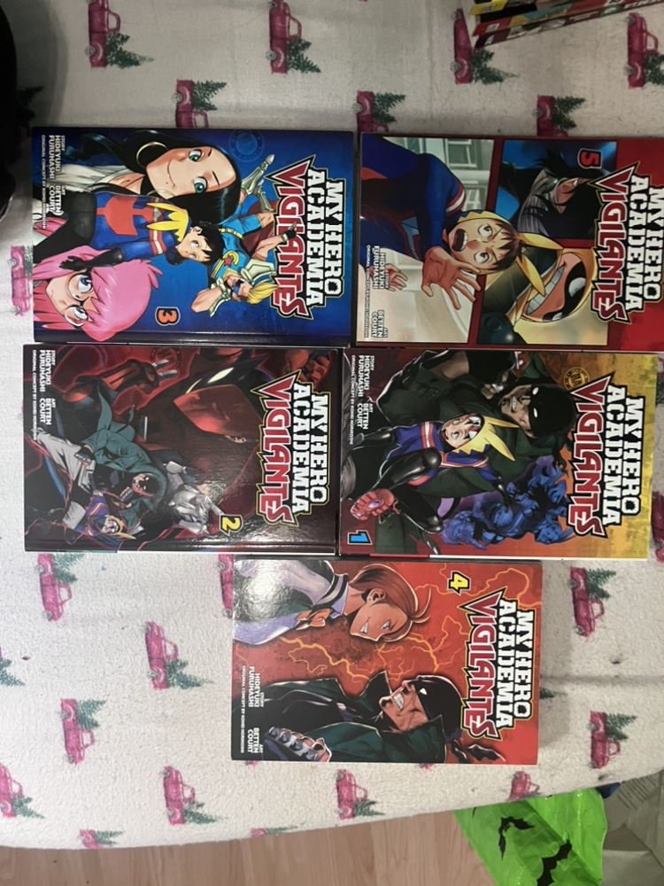 The first 5 volumes of my hero academia vigilantes manga - photo 2