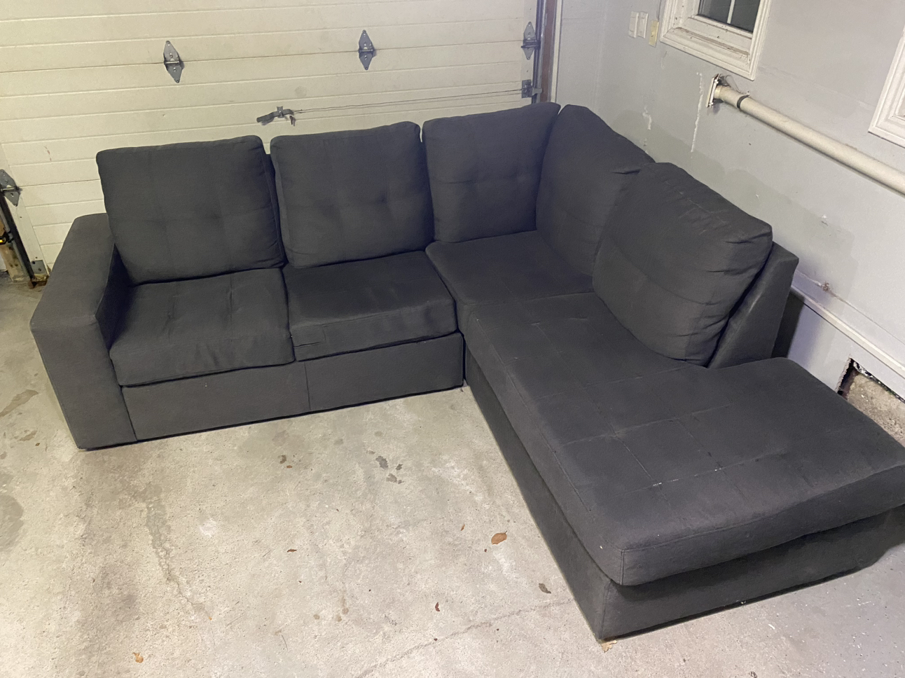 Grey Sectional Couch - photo 2