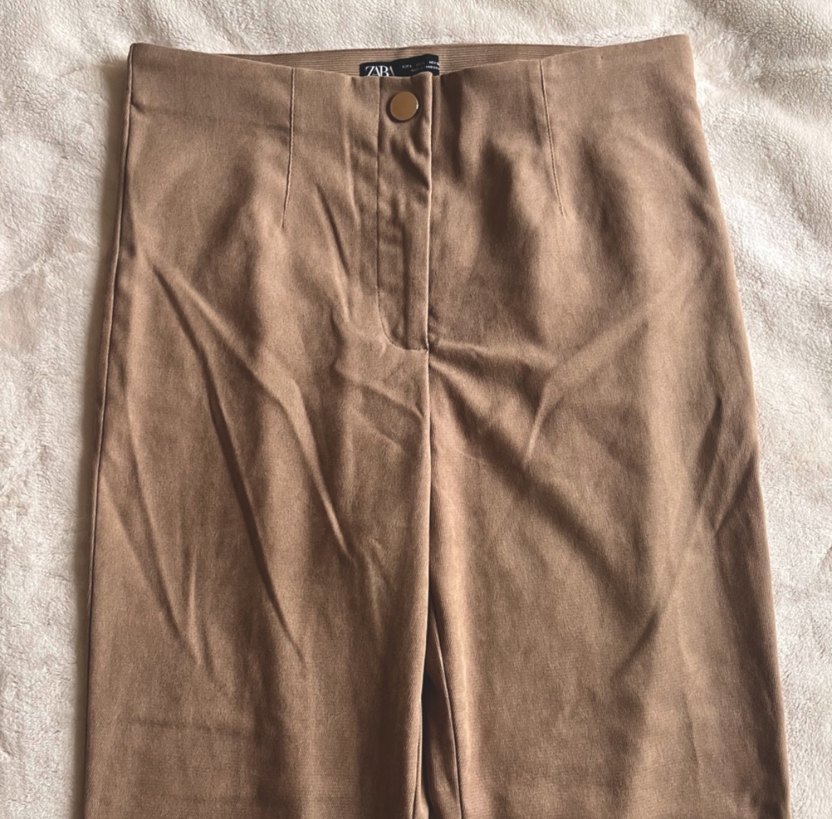 Zara faux suede leggings image indicator(2)