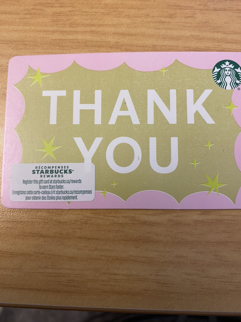 $100 Starbucks gift card
