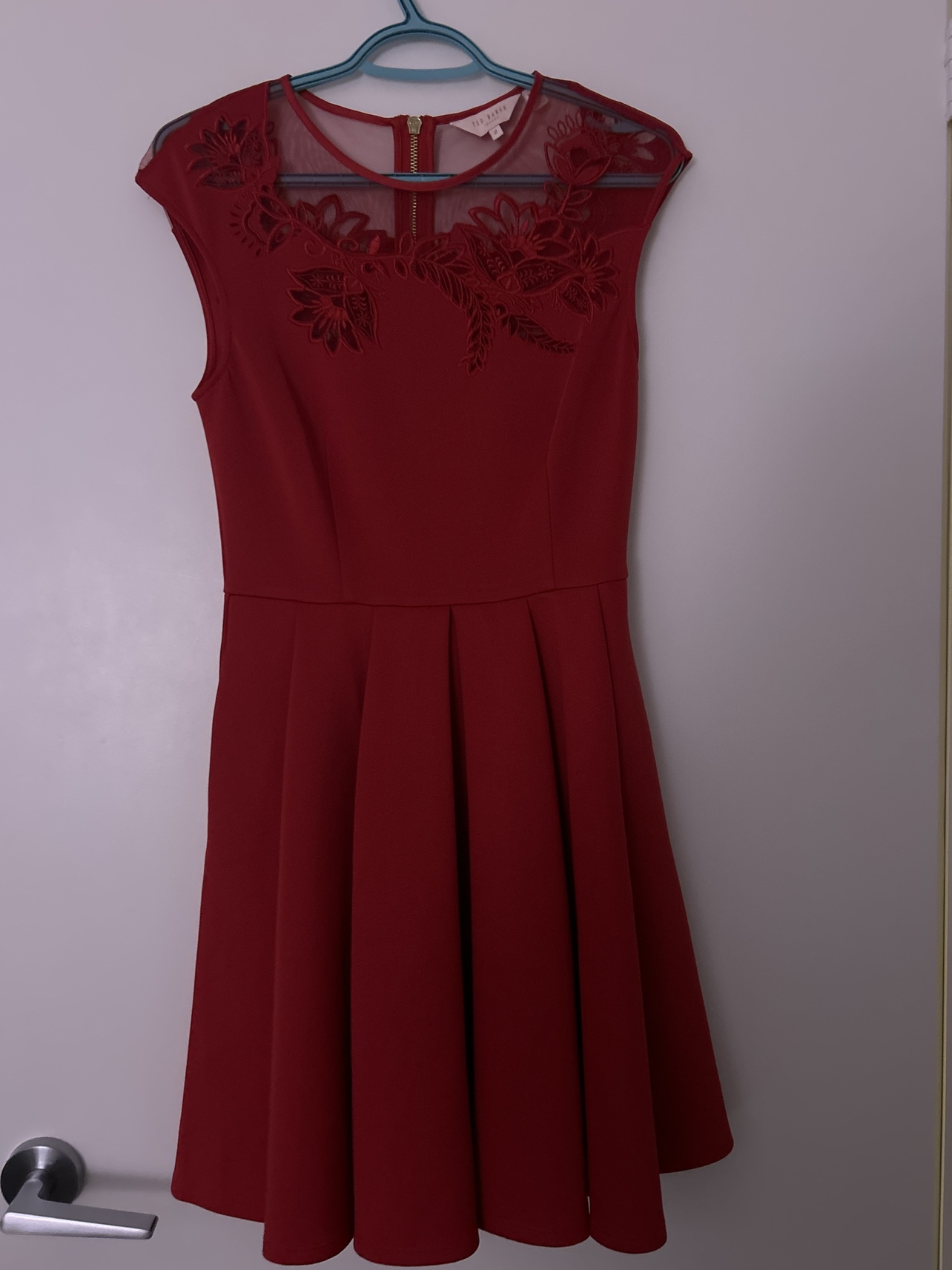 Ted Baker - red dress size 2 thumbnail