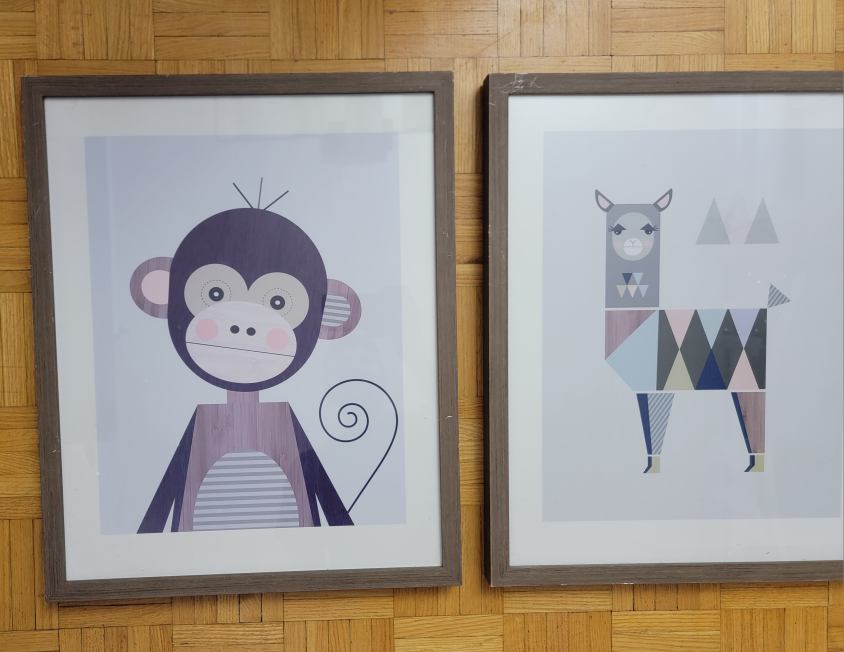 3 x Animal Framed Wall Art Structube 17"x21 image indicator(4)