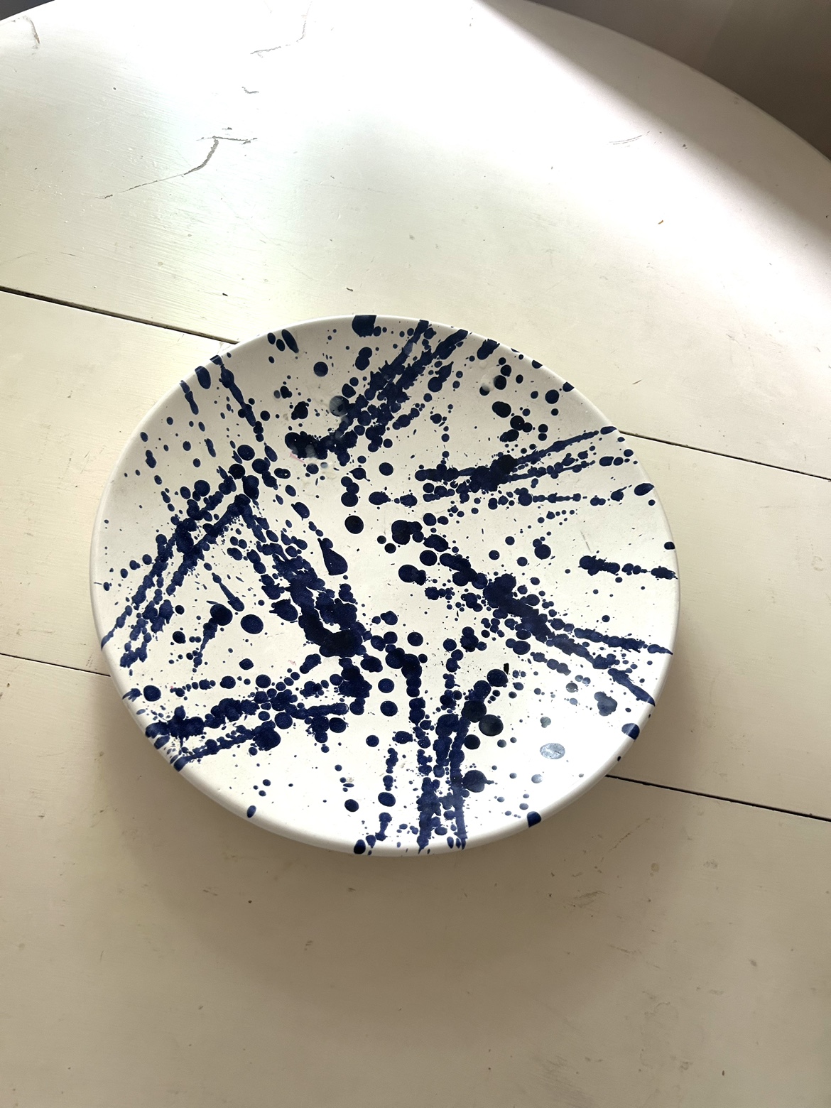 Plate -very large beautiful hand painted plate - photo 2