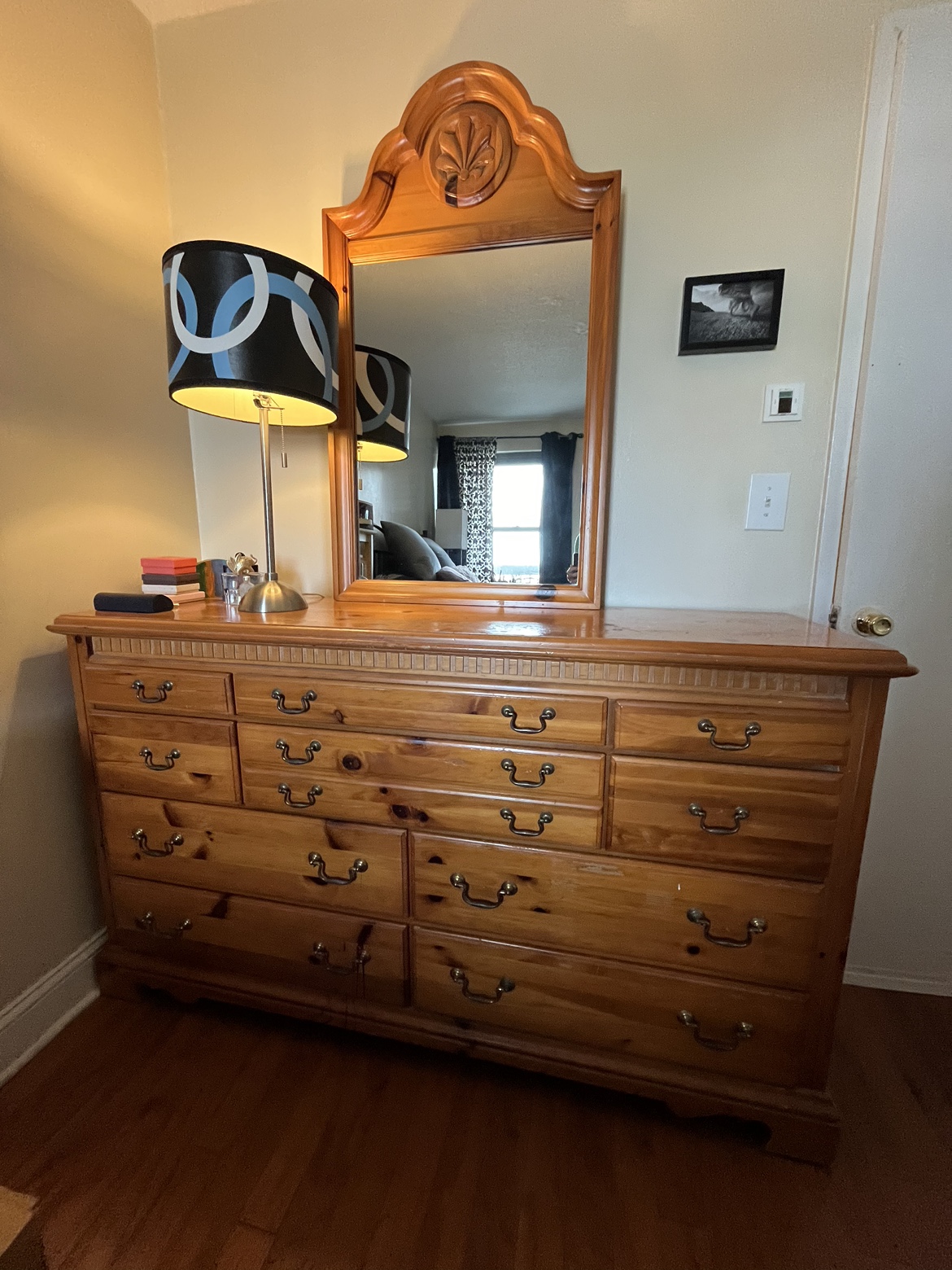 Dresser with mirror