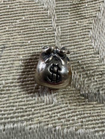 Pandora Money Bag Charm 790332 Sterling Silver ALE 925 Boss Lady thumbnail