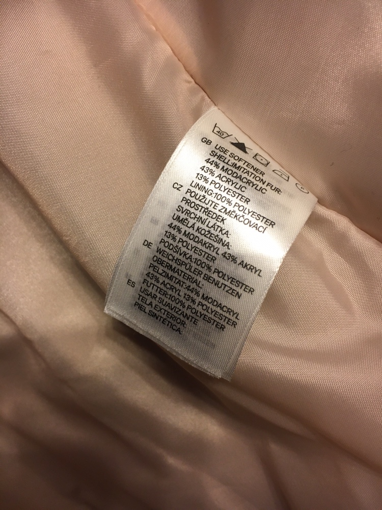 *NEW* H&M Faux Fur Coat Fully Lined - XS image indicator(4)