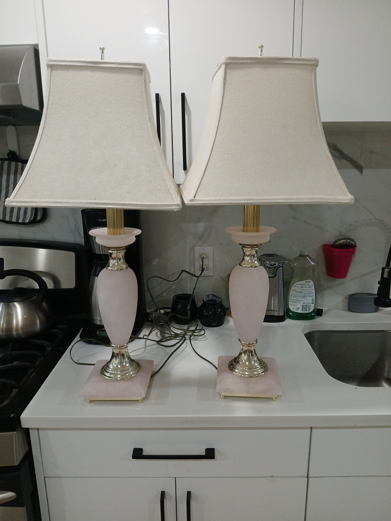 beautiful pink stone lamps for your little princess - photo 4