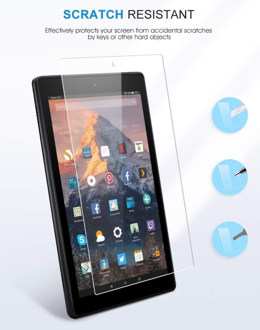 1-Tempered Glass Screen Protector (Fire HD 10) image indicator(2)