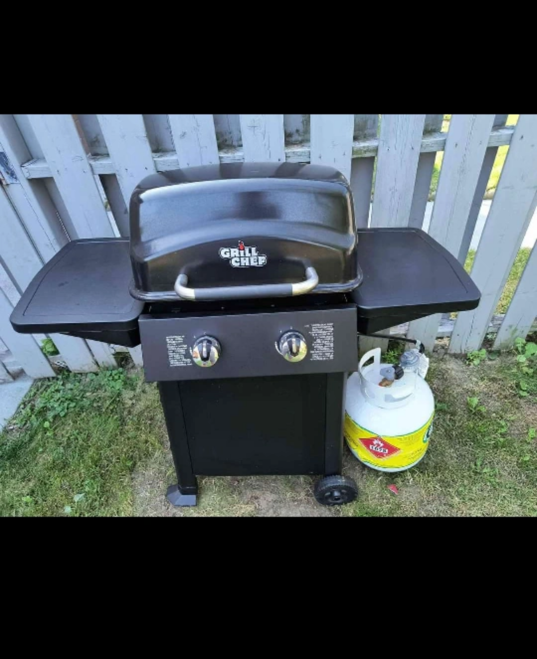 Grill Chef BBQ 2 Burner Propane Gas Grill