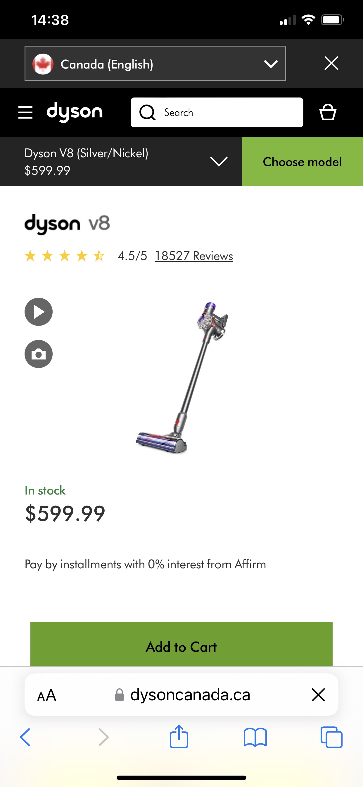Dyson v8 brand new