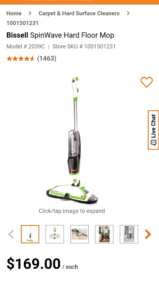 BISSELL SpinWave Hard Floor Mop - photo 3