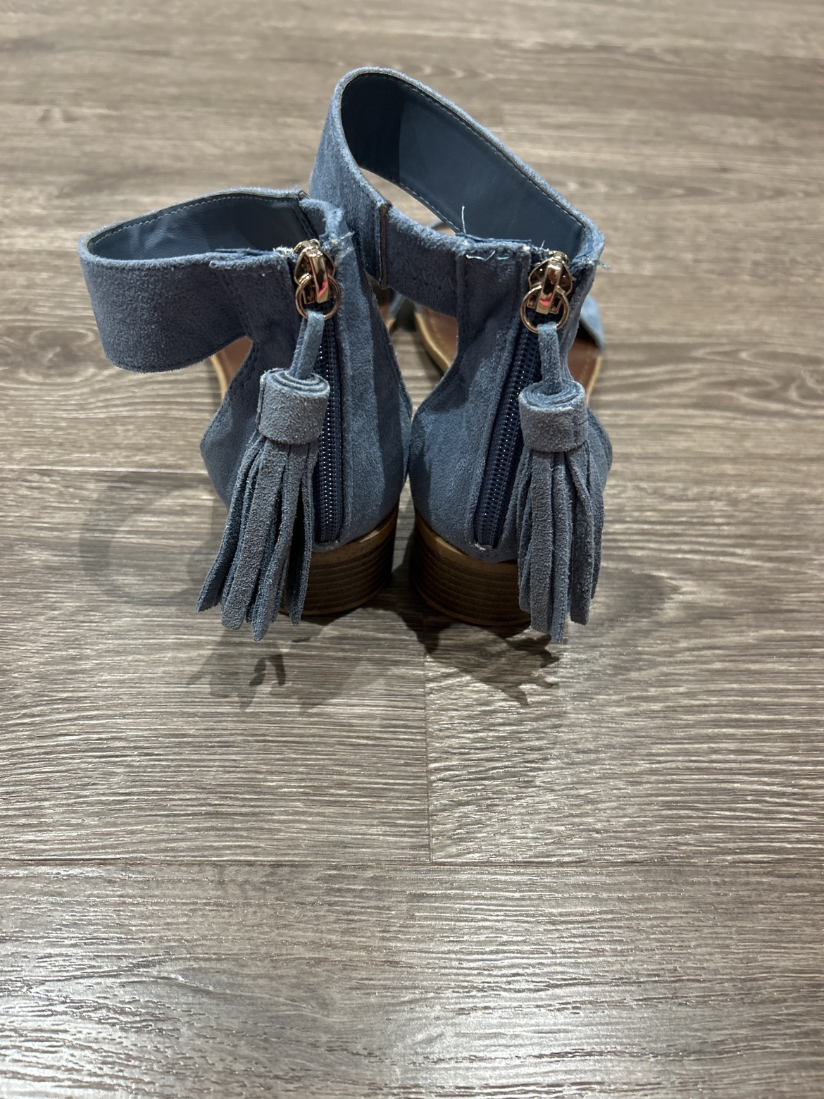 Blue Block Heeled Sandals - photo 2