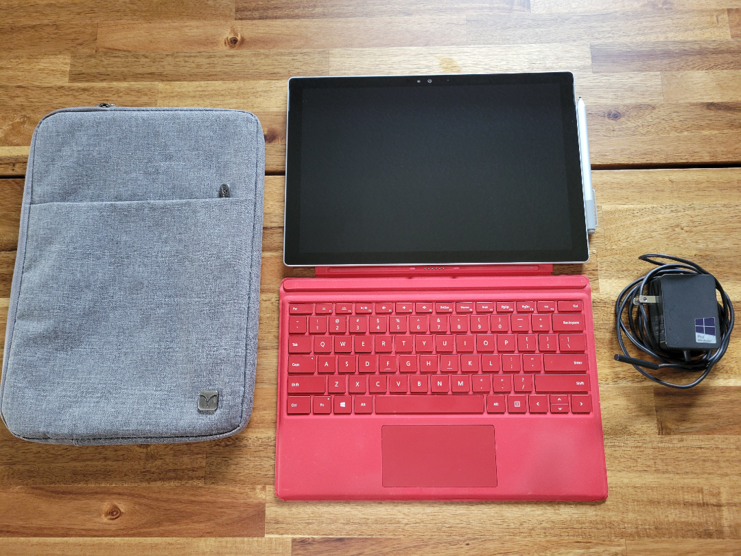 Surface Pro 4 with stylus