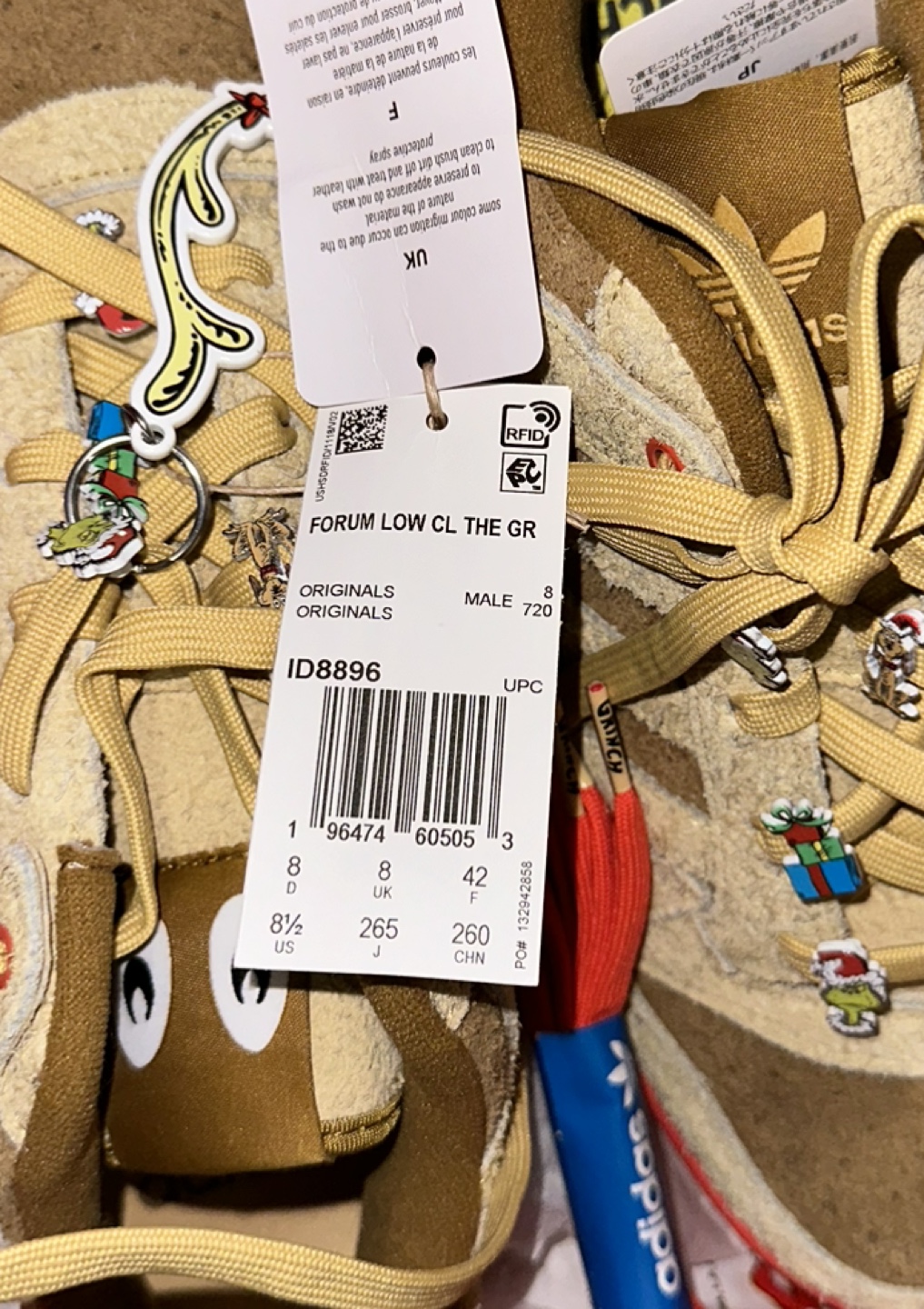 Original FORUM LOW CL THE GRINCH SHOES 8,5 image indicator(6)