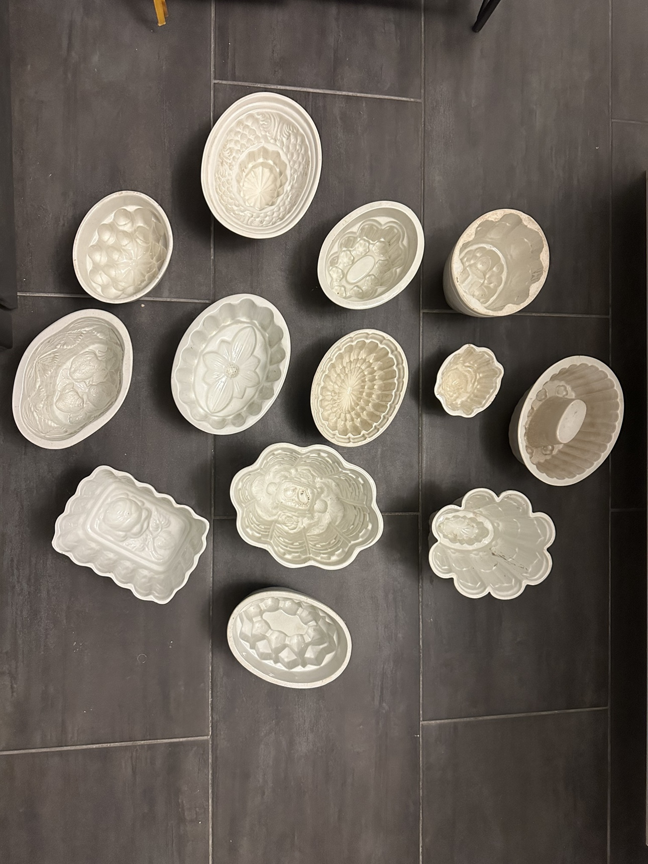 Old English Pudding Molds- no two alike