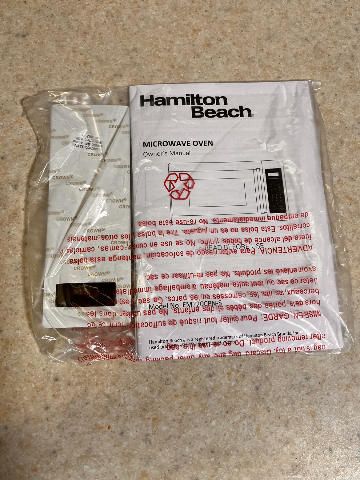 Hamilton Beach microwave oven image indicator(9)