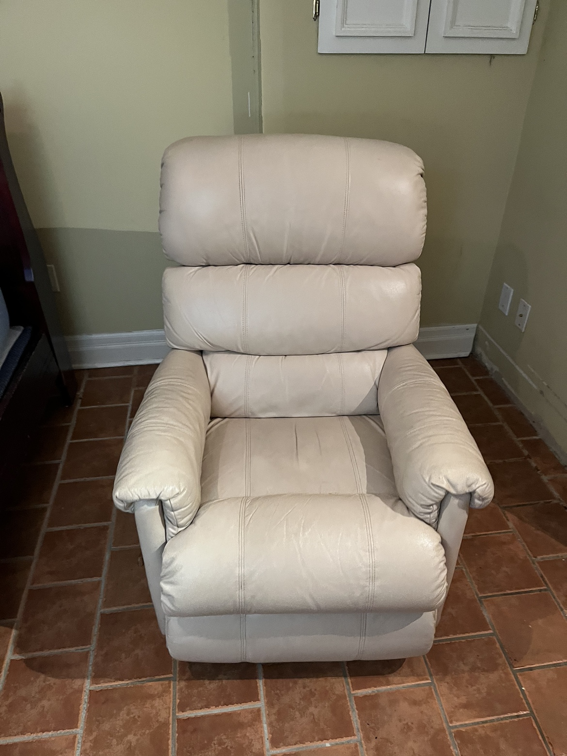 Leather Rocking Recliner $100