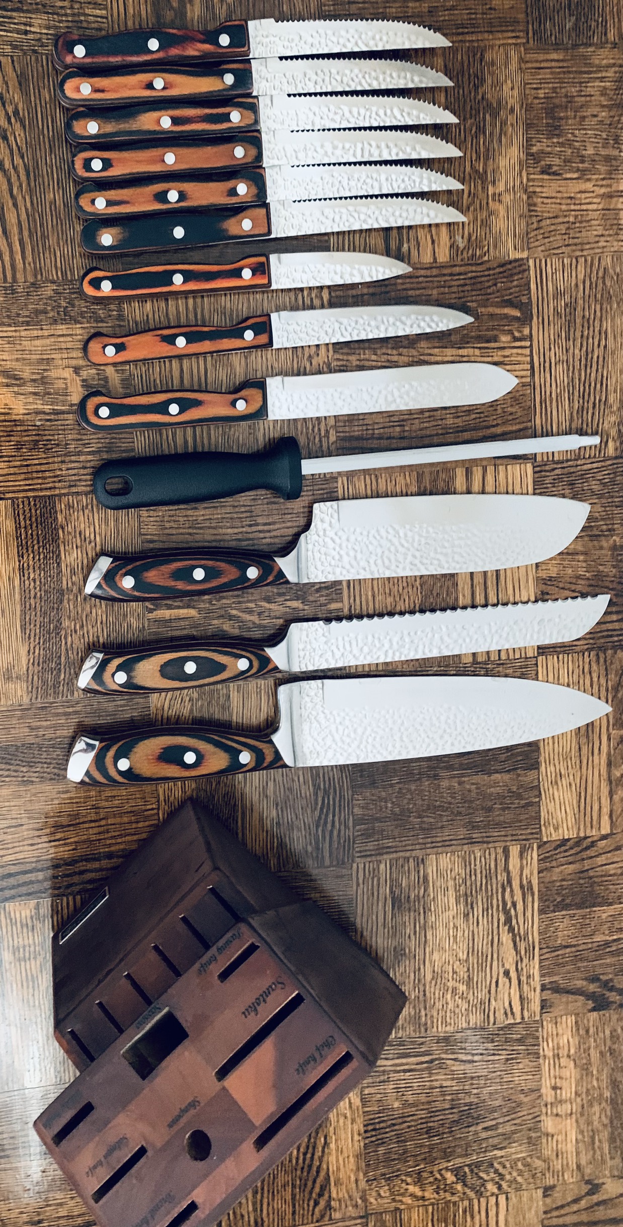 ELEGANT LIFE 15-Piece Set with Block Wood image indicator(7)