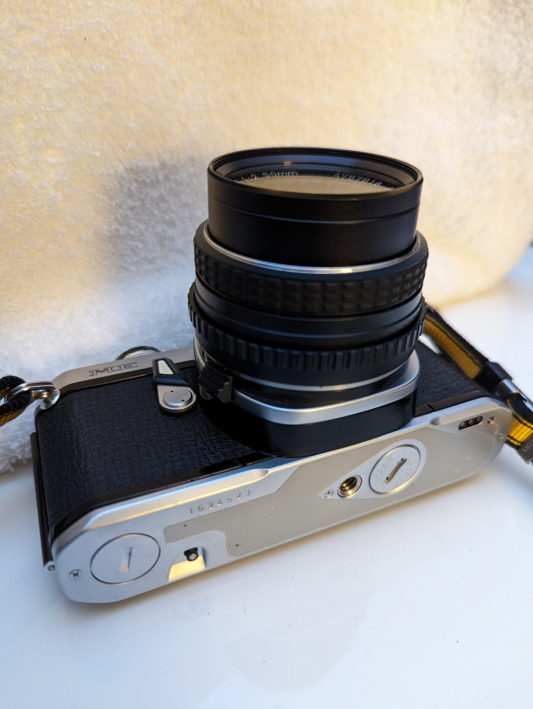 Pentax ME 35mm SLR Film Camera Silver From Japan #1371 image indicator(5)