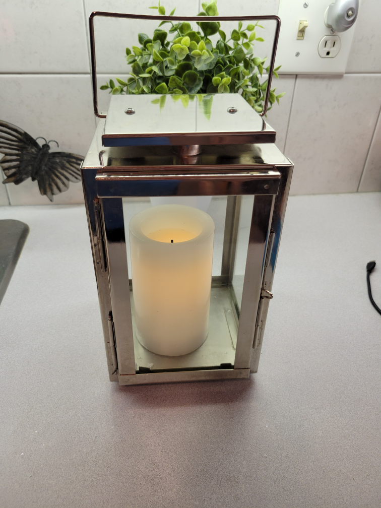 Candle Holder with Door Stainless Steel image indicator(2)